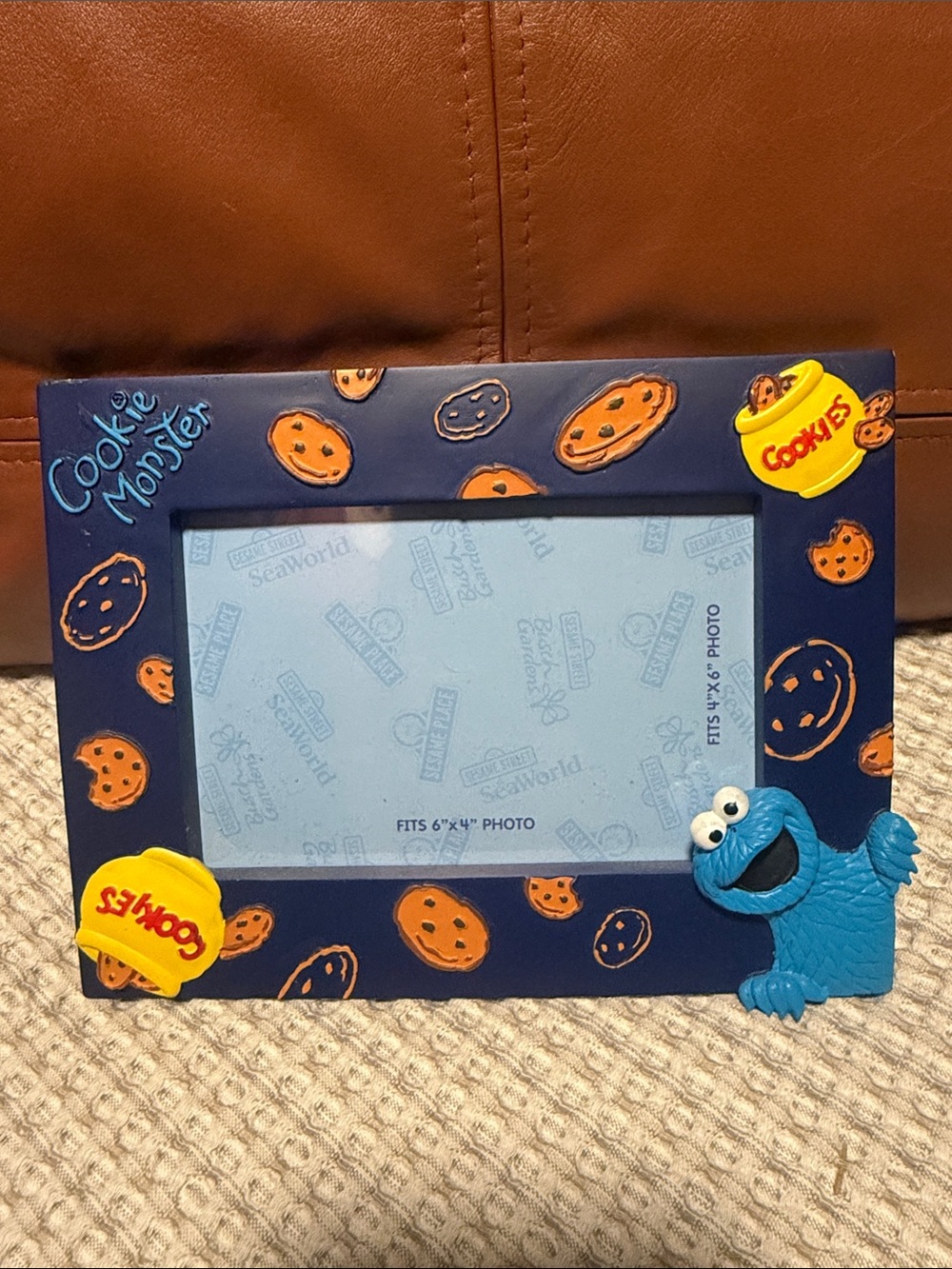 Blue Cookie Monster Kids Photo Frame